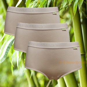 Boru Bamboo - maat L - 3-pack dames midislip - huid