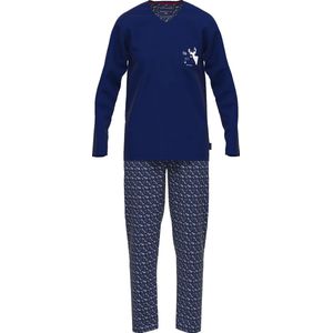 TOM TAILOR X-mas - Heren Pyjamaset - Blauw - Maat L