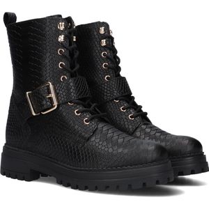 Omoda Luna-42 Veterboots - Laarzen Met Veters - Dames - Zwart - Maat 40