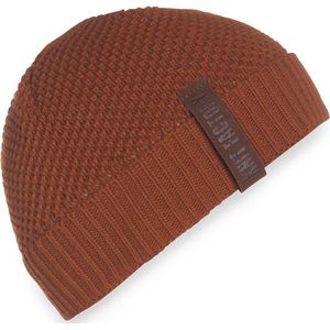 Knit Factory Jazz Gebreide Muts Heren & Dames - Beanie hat - Terra - Warme oranje Wintermuts - Unisex - One Size