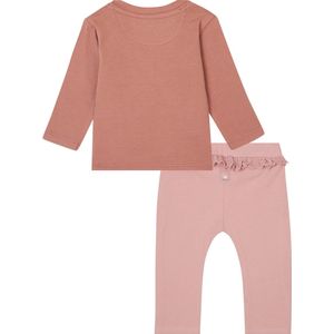 Noppies Baby kledingset Shirt Frehel en Broek Flourens Mauve maat 86