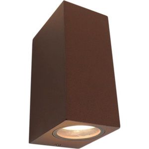 Olucia Corella - Buiten wandlamp - Roestkleurig - GU10