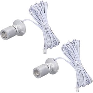 LED Mini Spot Lights voor Kunstwerken - Accentverlichting voor Sieradenkasten en Vitrinekasten (Warm Licht)