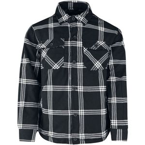 Brandit Flannel Heren Tussenseizoensjas - zwart/wit - S