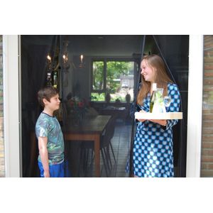 Ki-tec - KS175 - Magnetisch Vliegengordijn – 175x260cm – Voor Schuifpuien & Openslaande Deuren – Dubbele Doorloop – Zelfsluitend – Op Maat Verkrijgbaar