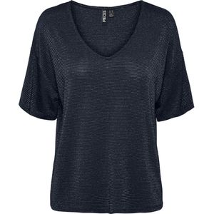 Pieces - Pcbillo Oversized Tee Lurex Stripes Noos - Meisjes - t-Shirts