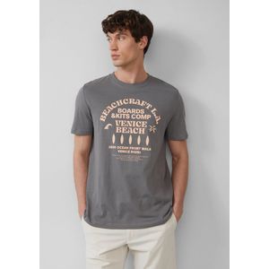 s.Oliver - Shirt - Grijs / Pasteloranje - T-shirt