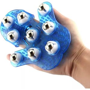Massage handschoen- body hand massager- beauty massager handschoen- Blauw