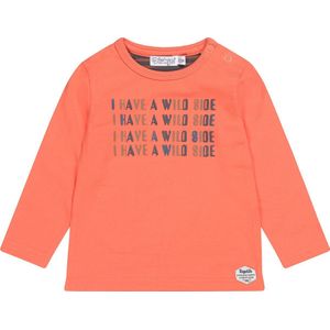 Dirkje-Boys T-shirt ls-Bright orange