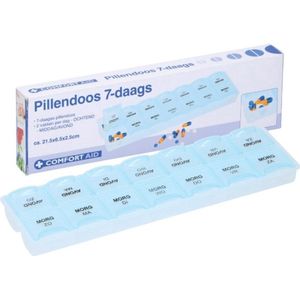 Scoby - Pillendoos 7 Dagen - 14 Vakjes - Ochtend/Avond - Medicijnen Planner - Blauw