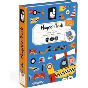 Magnetibook Racers - 50 magneten, 18 kaarten (Janod)