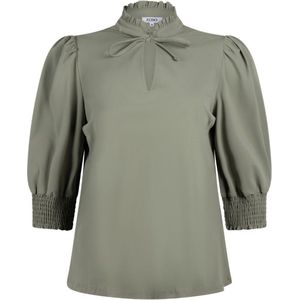 ZOSO 241 Linda Travel Fancy Blouse Green