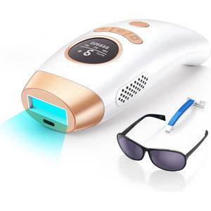 DailySupplies® Laser Ontharingsapparaat - IPL Ontharing - Mannen & Vrouwen - Roségoud en Wit