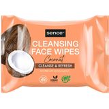 Sence Gezichtsreinigingsdoekjes Coconut - 6 x 20 stuks - Voordeelverpakking
