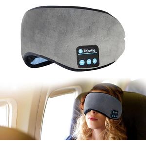 Draadloos 3D Oogmasker met Muziek en Hypnose voor Ontspanning en Betere Slaap