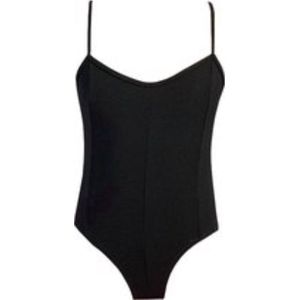 Crait - Balletpakje - Spaghettibandjes - Meisjes - Zwart - Maat 6 jaar