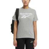 Reebok - Identity Big Logo - T-shirt - Grijs - Korte Mouwen - Dames