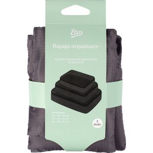 Etos Packing Cubes - Reis - 3 stuks - Grijs