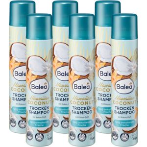 Balea Droogshampoo Hawaiian Coconut - VOORDEELVERPAKKING | 6x200ml | Bliksemsnelle droogwas