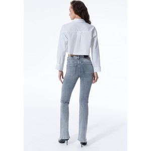 COJ - Matilda - Dames Flare Jeans - Grey Vintage
