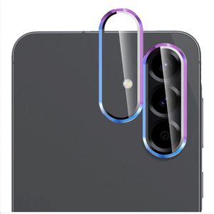 Beschermende Cameralensbeschermer voor Samsung Galaxy A56 - Metaal en Gehard Glas - Kleurrijk - Dubbele Bescherming - Duurzaam Materiaal