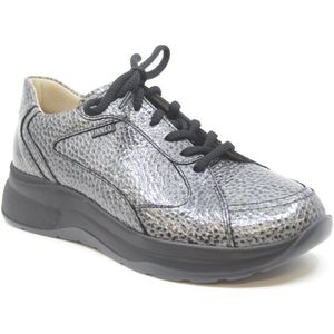 Finn Comfort - PICCADILLY - Leren Sneaker - Grijs - Wijdte H