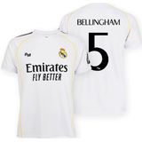 Real Madrid - 25/26 Bellingham - Thuis T-shirt - Wit - Korte Mouwen
