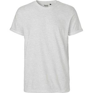 Men´s Roll Up Sleeve T-Shirt met ronde hals Ash Grey - XL