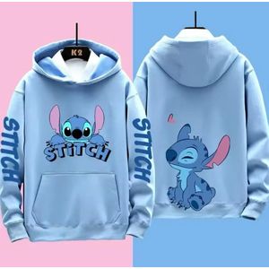 Lilo & Stitch - Disney - Hoodie - Trui - Blauw - Unisex - Comfortabel & Stijlvol - Maat 98 tm 110 cm