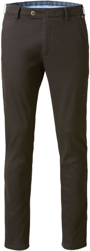 MEYER - Chino - Donkerbruin - Regular Fit - Lang