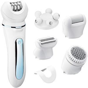 Ynkkvre - 5 in 1 Epileerapparaat dames - Epilator - Ladyshave - Ontharingsapparaat - Gezichtsepilator - Scheerapparaat - Eeltverwijderaar - Gezichtsreiniger - Massage