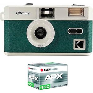 KODAK - F9 - Oplaadbare Camera - Groen - 35 mm - Vaste Groothoeklens - Geïntegreerde Flitser