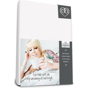 Bed-Fashion - Jersey Splittopper Hoeslaken - Zwart - 100% Katoen