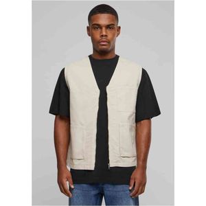 Urban Classics - Organic Cotton Mouwloos jacket - 5XL - Grijs