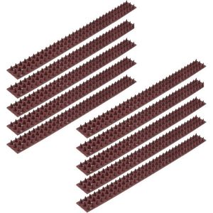 40x Antiklimstrip tegen inbraak / katten / vogels 50 x 4,5 x 1,7 cm - 20 meter - Vogelpinnen / kattenpinnen - Hekpunten