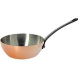 De Buyer Inocuivre Sauteuse, Gietijzeren Handvat - Ø 24cm - 90% Koper - 10% Rvs.