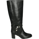 Högl - BELLE - Kuitlaarzen - Zwart - Blokhak - Glad Leer