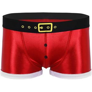 Sexy Ondergoed - Boxershort - Heren - Kerst - Rood - Glimmend - Onderbroek