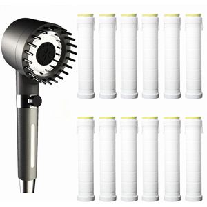 Handdouche met filter en 12 vervangende katoenen filters