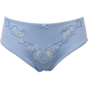 Guy de France - Slip lichtblauw - micro + broderie - S