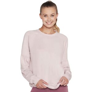 Skechers Skechluxe Restful Crew WLT181-LPK, Vrouwen, Roze, Shirt met lange mouwen, maat: M