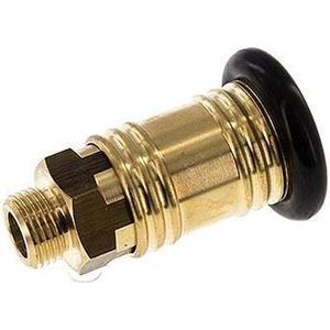 Messing DN 12 Luchtkoppeling Snelkoppeling G 1/2 inch Buitendraad - CLS12-M-B-012