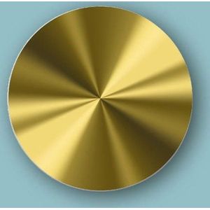 Sluitsticker Hoogglans Goud -Sticker-Etiket- 35 mm /1.000st.