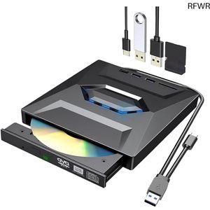 RFWR® Externe USB 3.0 CD-DVD Drive voor Laptop en Desktop - Compatibel met Meerdere Besturingssystemen