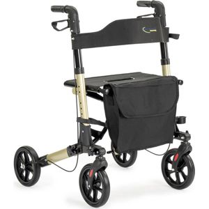 Dubbel Opvouwbare Rollator City Champagne