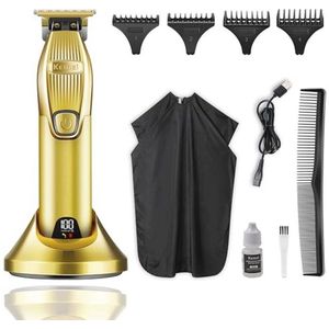 Draadloze 0 mm Haren Tondeuse met LED-display en Oplaadstation