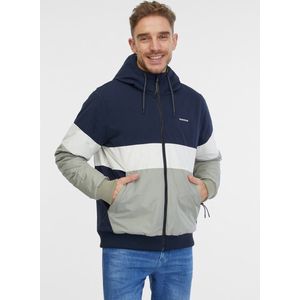 Ragwear Jas Jinig navy streep winterjas heren - maat S