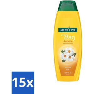 Palmolive - Shampoo - Elke Dag - Kamille-Extract - Voor Normaal Haar - 350 ml - Bulkverpakking - 15 stuks