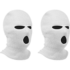 Witte Stukken Hoofdsteunhoezen Auto Accessoires Interieur Grappige Hoofddeksels Masker met Capuchon