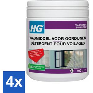 HG Wasmiddel Voor Gordijnen 500 gr - Voordeelverpakking - 4 stuks